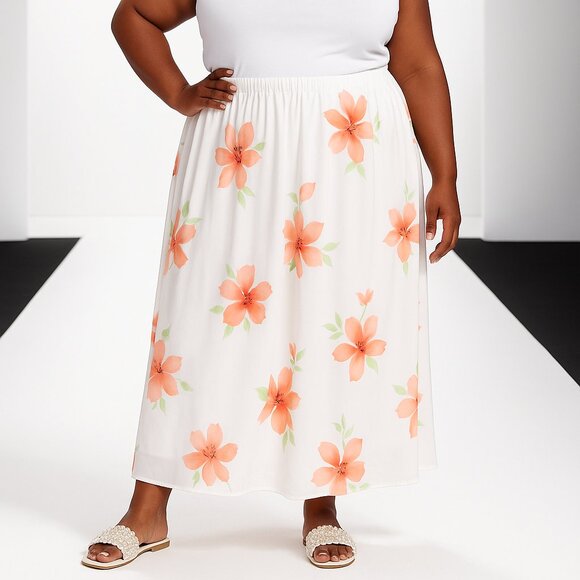 Floral print Maxi Skirt - Picture 1 of 5